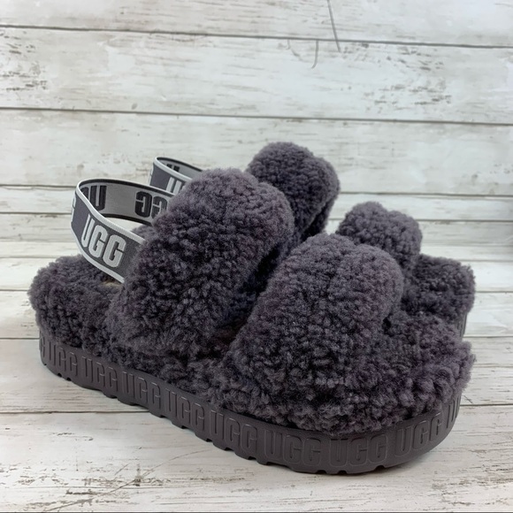 UGG Oh Flufflita Platform Sandals Slippers - Picture 3 of 14